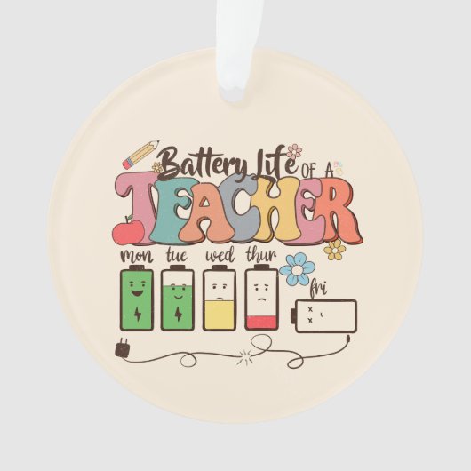 Batterie à vie de l'enseignant (devant)