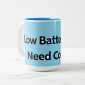 Batterie basse amusante Mug de café (Devant gauche)