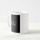 Batterie basse nécessité café Mug - Drôle Citation (Devant gauche)
