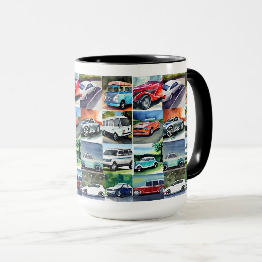 Batterie classique CAR, 11 oz de Mug (Devant droit)