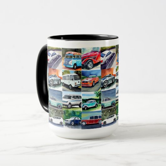 Batterie classique CAR, 11 oz de Mug (Devant gauche)