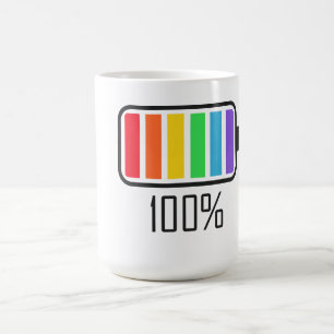 Batterie complète Couleurs arc-en-ciel Mug café - 
