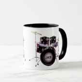 Batterie Mug avec ýour texte (Devant droit)
