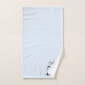 Batterie personnalisée Musique Design Bleu (Serviette à main)