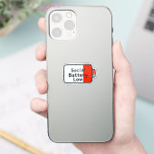Batterie sociale basse - Sticker pour ordinateur p (Téléphone)
