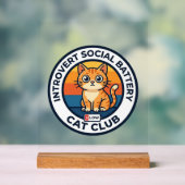 Batterie sociale d'introverti Chat Mignon Design d (Neutre)