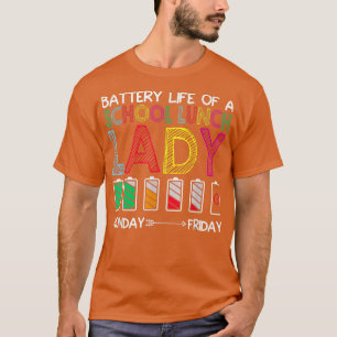 Batterie Vie D'Un T-Shirt De Déjeuner D'École