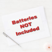 Batteries non incluses Sticker (Enveloppe)