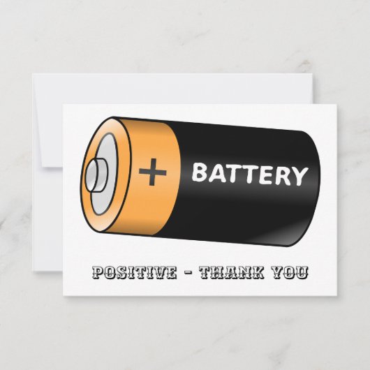 Batterij Bedankkaart (Voorkant)