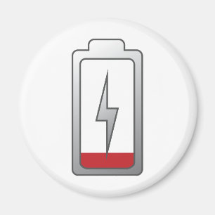 Batterij laag! magneet
