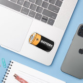 Batterij Sticker (Laptop met iPhone)