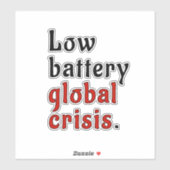 Batterijcrisis Sticker (Vel)