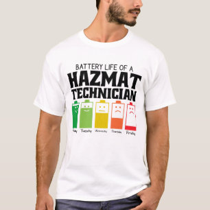 Batterijduur van een Hazmat-technicus T-shirt