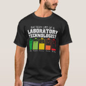 Batterijduur van een laboratoriumtechnicus t-shirt (Voorkant)