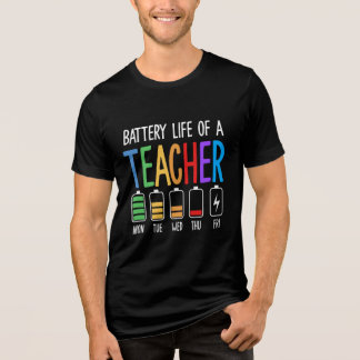 Batterijduur van een Leraar Tri-Blend Shirt