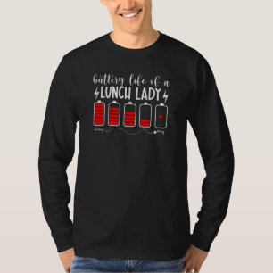 Batterijduur van een Lunch Lady Happy 100 dagen Zc T-shirt