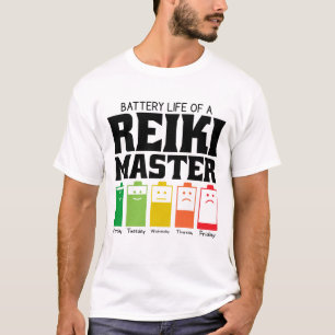 Batterijduur van een Reiki Master T-shirt