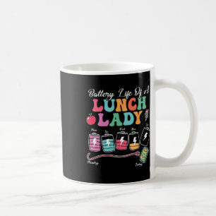 Batterijduur van een schoollunchdame Terug naar sc Koffiemok