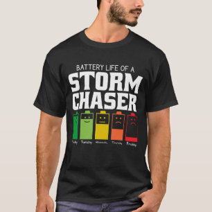 Batterijduur van een Storm-laser T-shirt