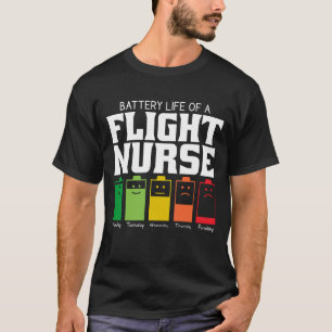 Batterijduur Van Een Verpleegkundige In De Lucht T-shirt