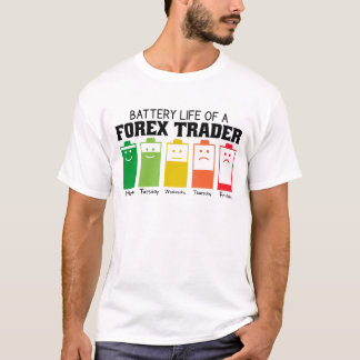 Batterijduur van een voormalige handelaar t-shirt
