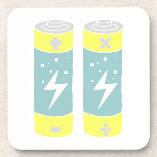 Batterijen Bier Onderzetter (Voorkant)