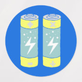 Batterijen Labels (Design 1)