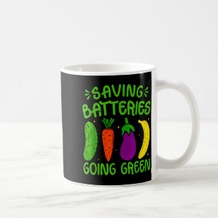 Batterijen sparen Groen gaan Grappig Ongepast H Koffiemok