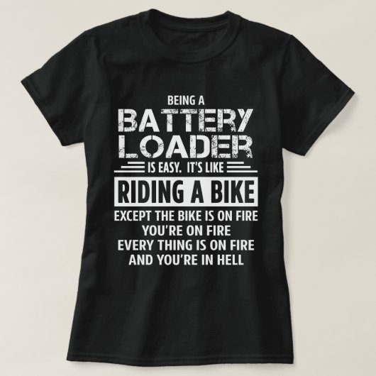 batterijlader t-shirt (Design voorkant)