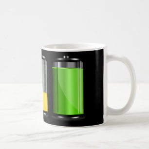Batterijniveaus voor Batterijdag Koffiemok