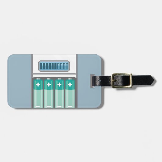 Batterijoplader Bagagelabel (Voorkant horizontaal)