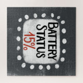 Batterijstatus 15 procent puzzel (Horizontaal)