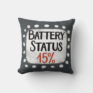Batterijstatus 15 procent Sierkussen