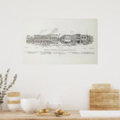 Battery East side Sacramento en Clay Poster (Keuken)