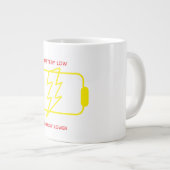 Battery Low Mug – Funny Energy Low Coffee Mug (Devant droit)