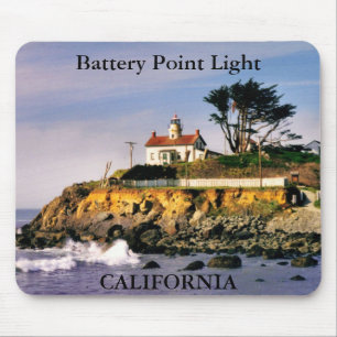 Battery Point Light, California Mousepad Muismat