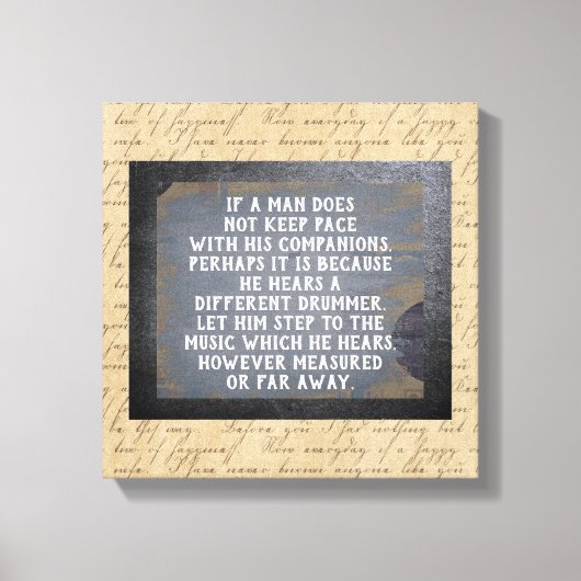 Batteur Différent — Impression d'art en toile (Recto)