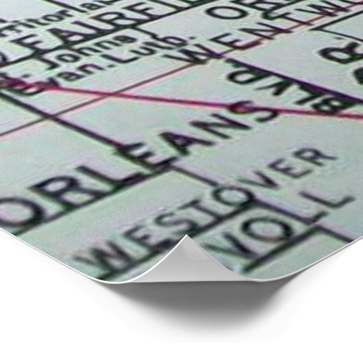 Battle Creek, MI  Map Poster (Hoek)