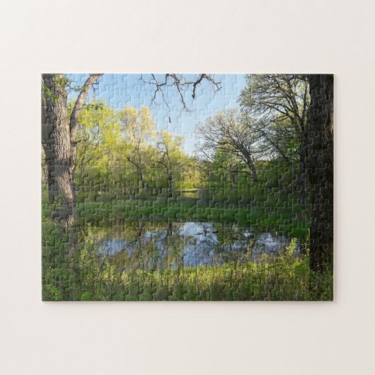 Battle Creek Pond en Forest Legpuzzel (Horizontaal)