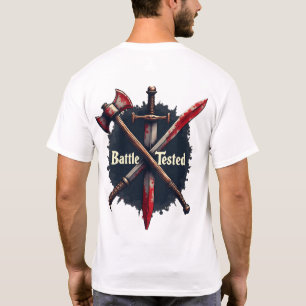 Battle Getest - Middeleeuwse wapens Warrior Art De T-shirt