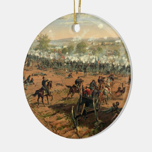 Battle Gettysburg Hancock bij Gettysbug Thulstrup Keramisch Ornament (Links)