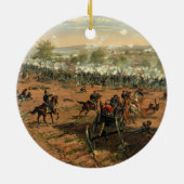 Battle Gettysburg Hancock bij Gettysbug Thulstrup Keramisch Ornament (Achterkant)