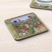Battle of Agincourt, 25 oktober 1415 (w/c op pap) Drankjes Onderzetter (Linkerzijde)