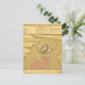Battle of Bunker Hill Map 1775 Briefkaart (Staand voorkant)