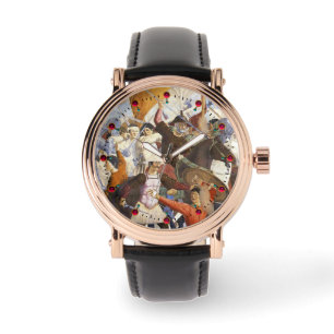 BATTLE OF HERACLIUS Fresco, Piero Della Francesca Horloge