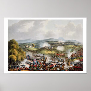 Battle of Quatre Bras, 16 juni 1815, van 'The M Poster