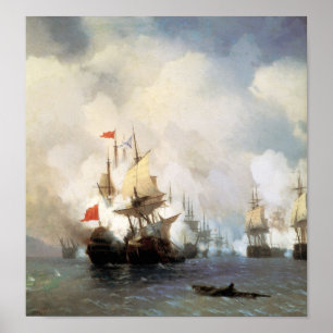 Battle of the Chios Strait Poster