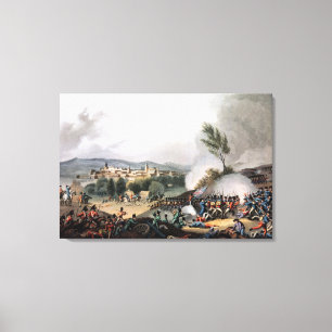 Battle of Vittoria, gebarenteerd door I. Clark Canvas Afdruk