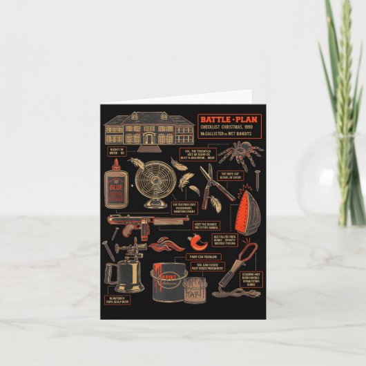 Battle Plan 90 Checklist Christmas Kaart (Voorkant)