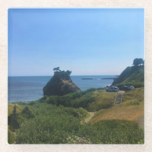 Battle Rock, Port Orford, OR Glazen Onderzetter
